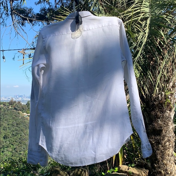 Men’s Zara White Button Down Shirt (SMALL) - Picture 4 of 6